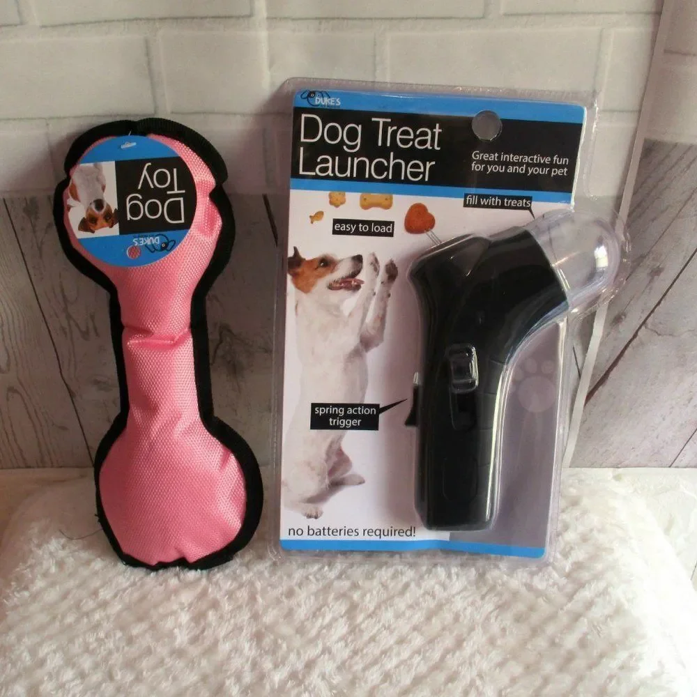 🎉 Host Pick 🎉Pink Dog Toy with Treat Launcher